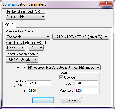 WinTariff PbxCollect setup